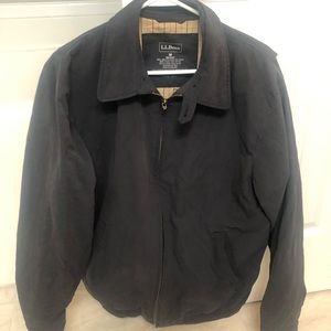 L.L Bean bomber/members only style jacket (navy)